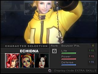 Character Selection > Echidna > Enter